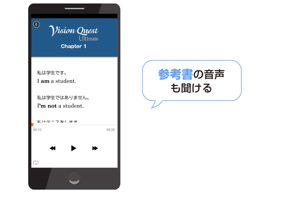 参考書の音声も聞ける