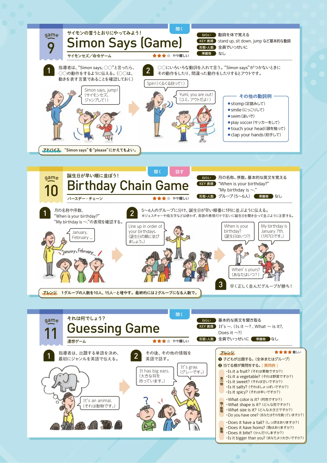 授業づくりのためのゲーム集 4ページ目