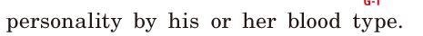 <span class='nw'>personality</span> / by his or her blood type. / 