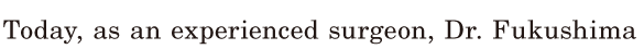 Today, / as an <span class='nw'>experienced</span>  <span class='nw'>surgeon</span>, / [Dr.] Fukushima 