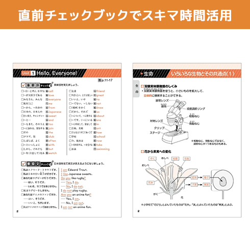 直前チェックブックでスキマ時間活用